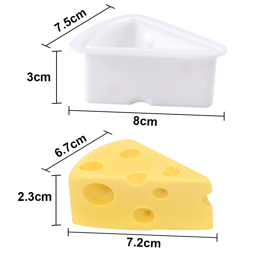 Cheese Shape Silicone Mould – Mousse, Chocolate and Cake Baking Decoration Tool