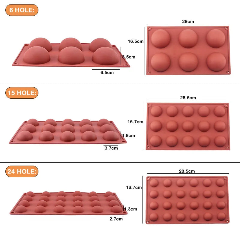 Silicone Donut Mould – 3D Non-Stick Baking Mould for Donuts, Muffins, Cakes and Pastries