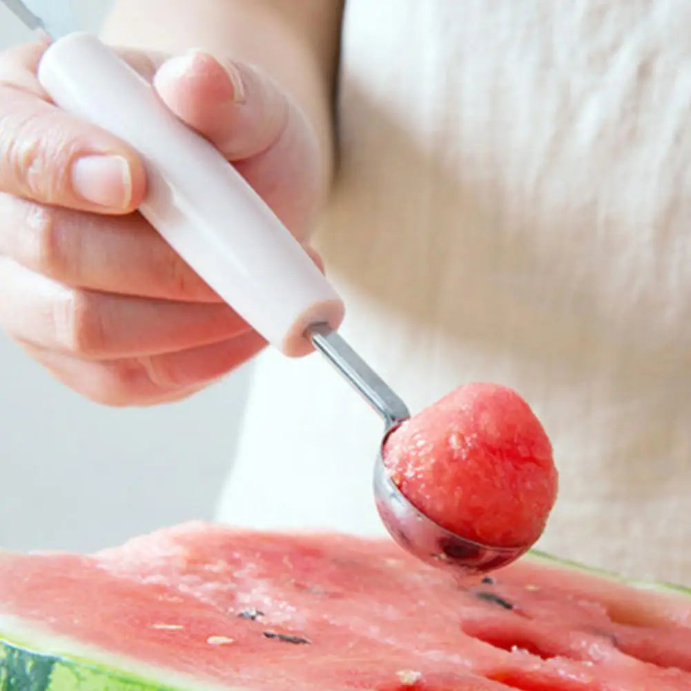 Fruit Carving Knife and Melon Scoop – 2-in-1 Stainless Steel Fruit & Ice Cream Ball Maker