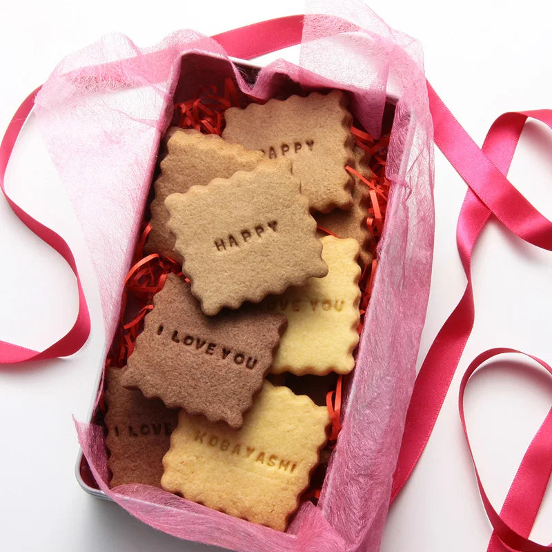 Alphabet Cookie Decorating Stamps – Letter Mould Set for Fondant, Biscuits & Crafts