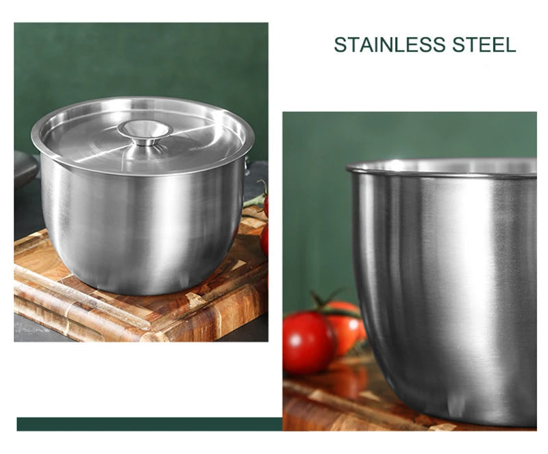 Stainless Steel Mixing Bowl with Lid – Versatile Salad, Stirring & Food Storage Container