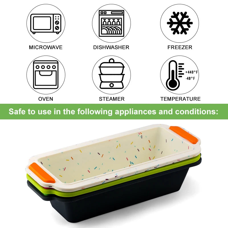 FAIS DU Rectangular Silicone Bread Mould – Non-Stick Toast and Cake Tray for Baking