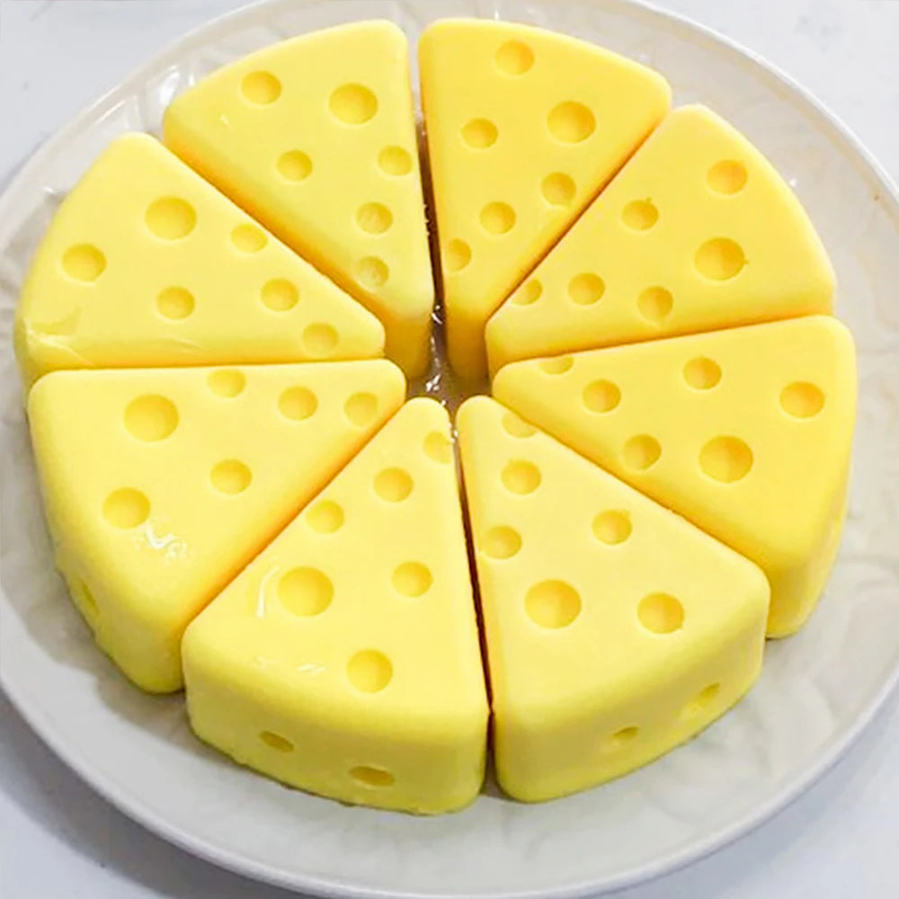 Cheese Shape Silicone Mould – Mousse, Chocolate and Cake Baking Decoration Tool
