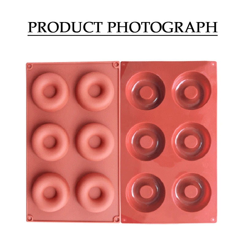 Silicone Donut Mould – 3D Non-Stick Baking Mould for Donuts, Muffins, Cakes and Pastries