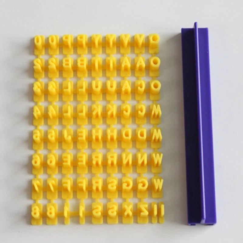 Alphabet Cookie Decorating Stamps – Letter Mould Set for Fondant, Biscuits & Crafts
