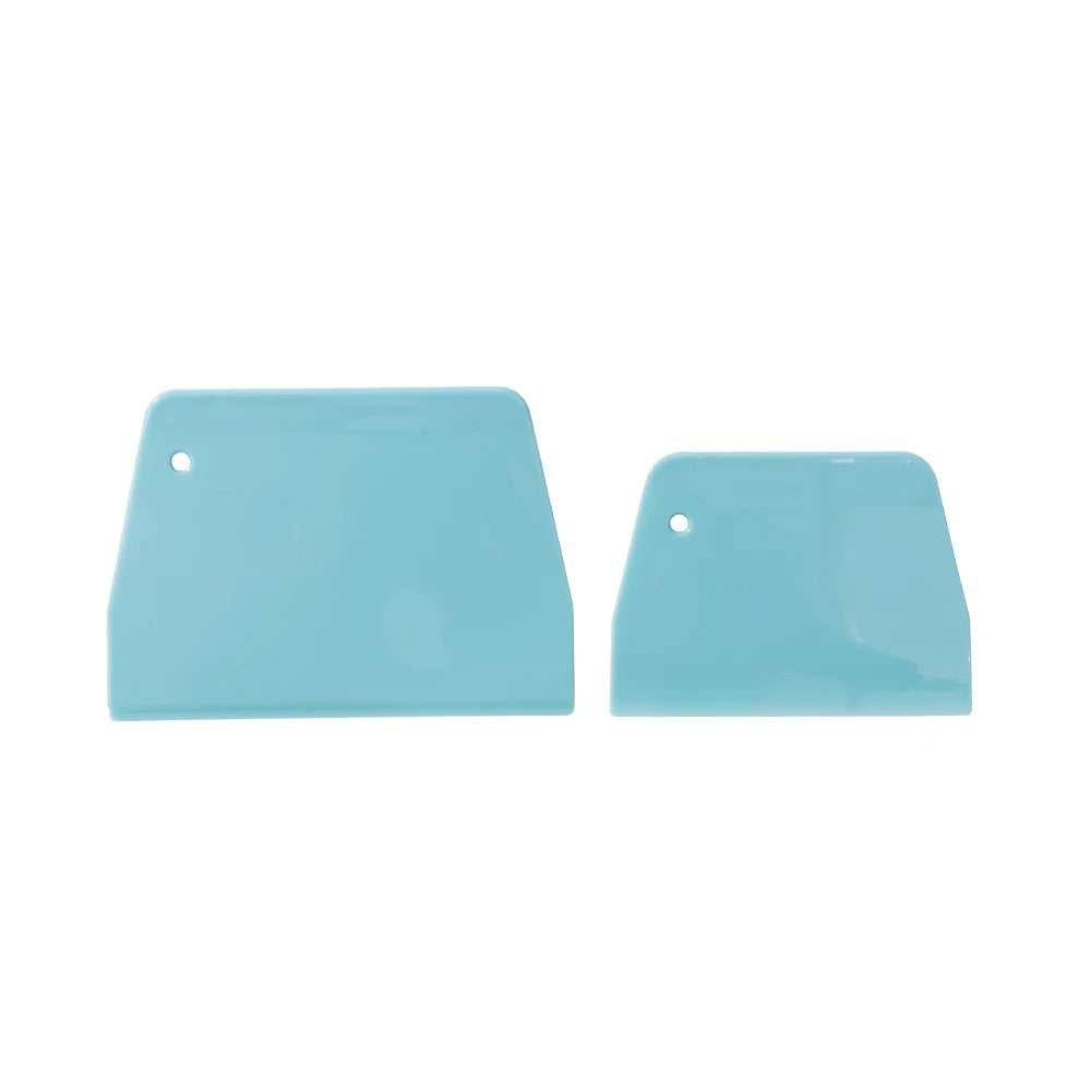 2pc Plastic Batter Scraper Set – Essential Baking Tool for Mixing & Portioning