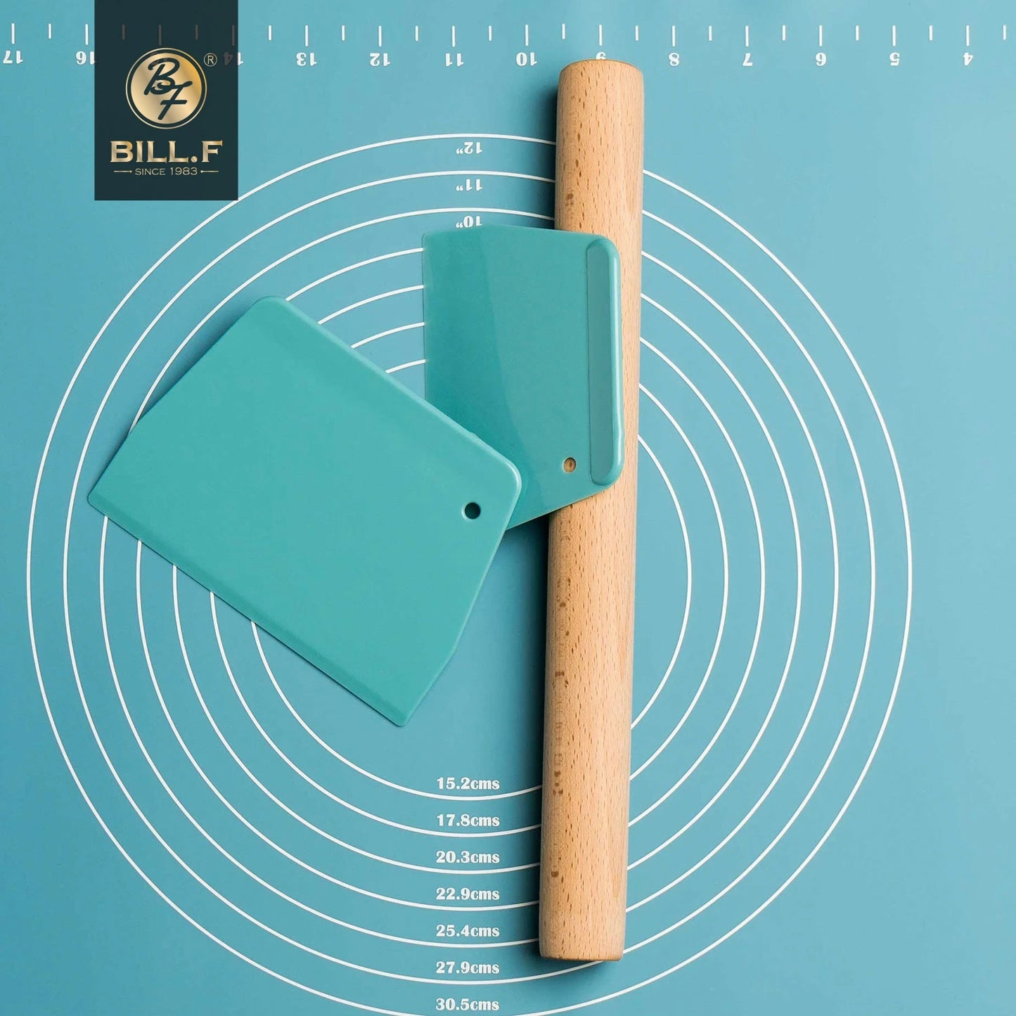 2pc Plastic Batter Scraper Set – Essential Baking Tool for Mixing & Portioning