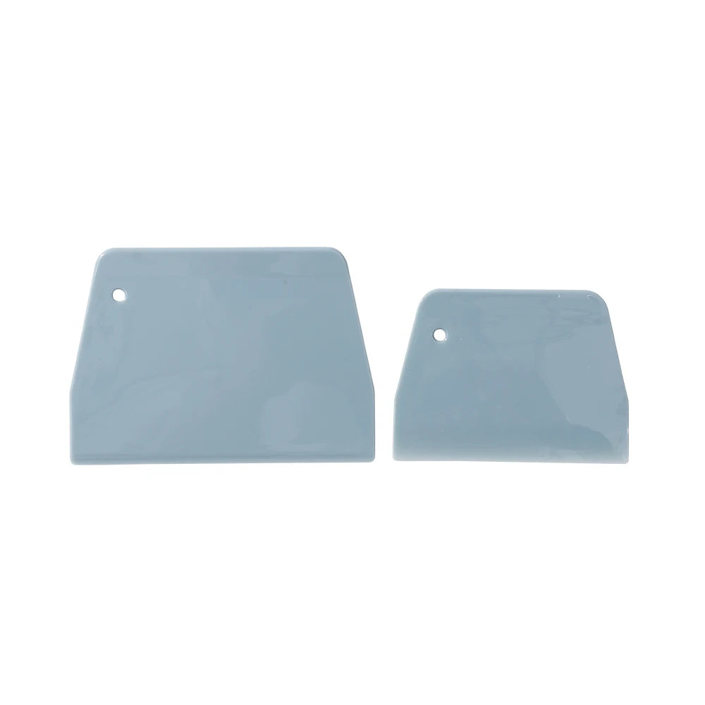 2pc Plastic Batter Scraper Set – Essential Baking Tool for Mixing & Portioning