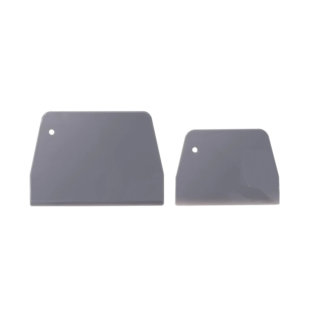 2pc Plastic Batter Scraper Set – Essential Baking Tool for Mixing & Portioning