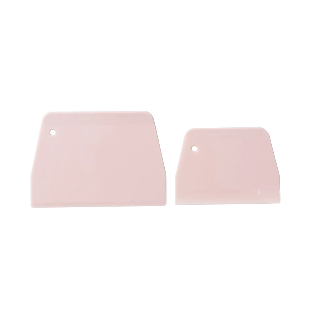 2pc Plastic Batter Scraper Set – Essential Baking Tool for Mixing & Portioning