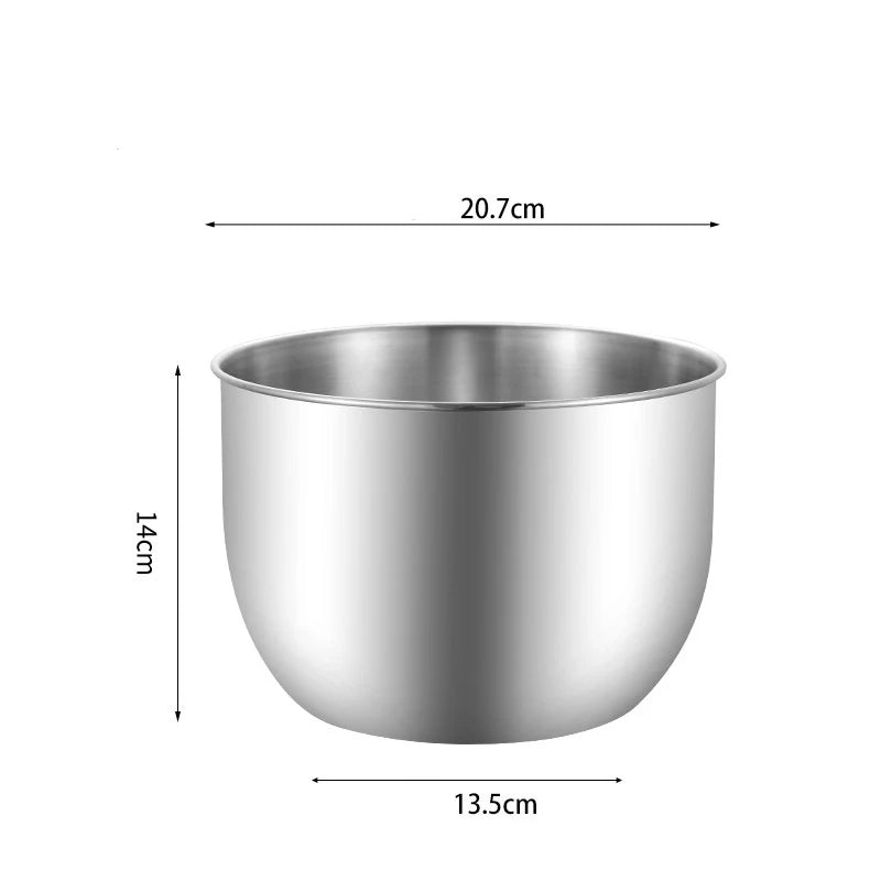 Stainless Steel Mixing Bowl with Lid – Versatile Salad, Stirring & Food Storage Container