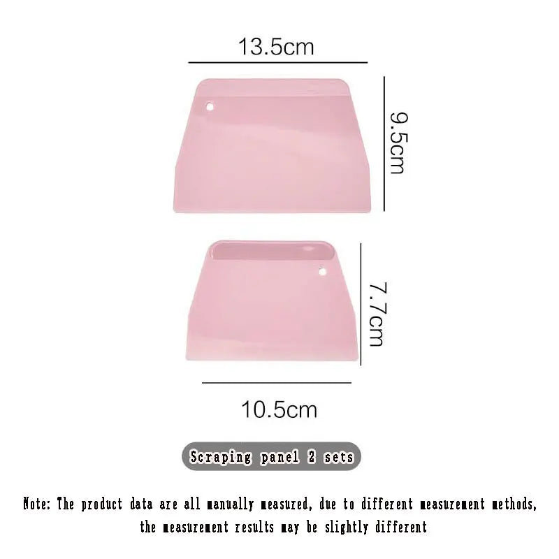 2pc Plastic Batter Scraper Set – Essential Baking Tool for Mixing & Portioning