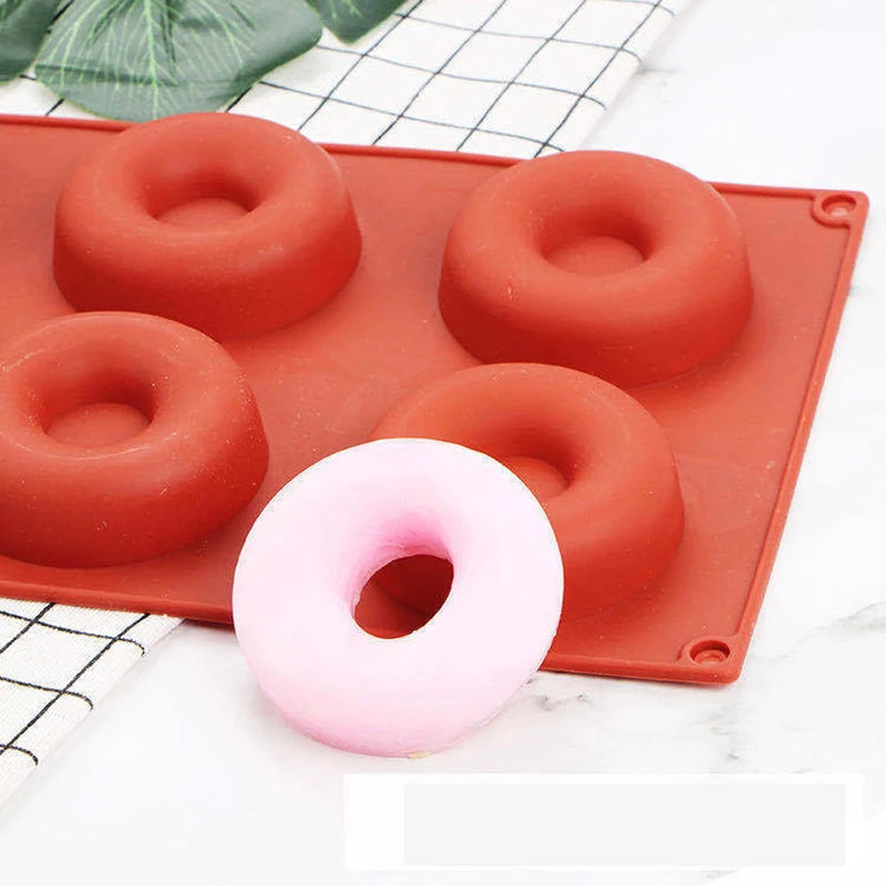 Silicone Donut Mould – 3D Non-Stick Baking Mould for Donuts, Muffins, Cakes and Pastries