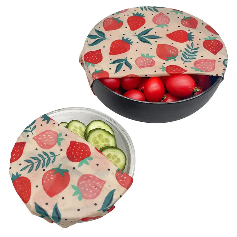 Reusable Beeswax Food Wrap – Eco-Friendly Organic Food Storage Cloths