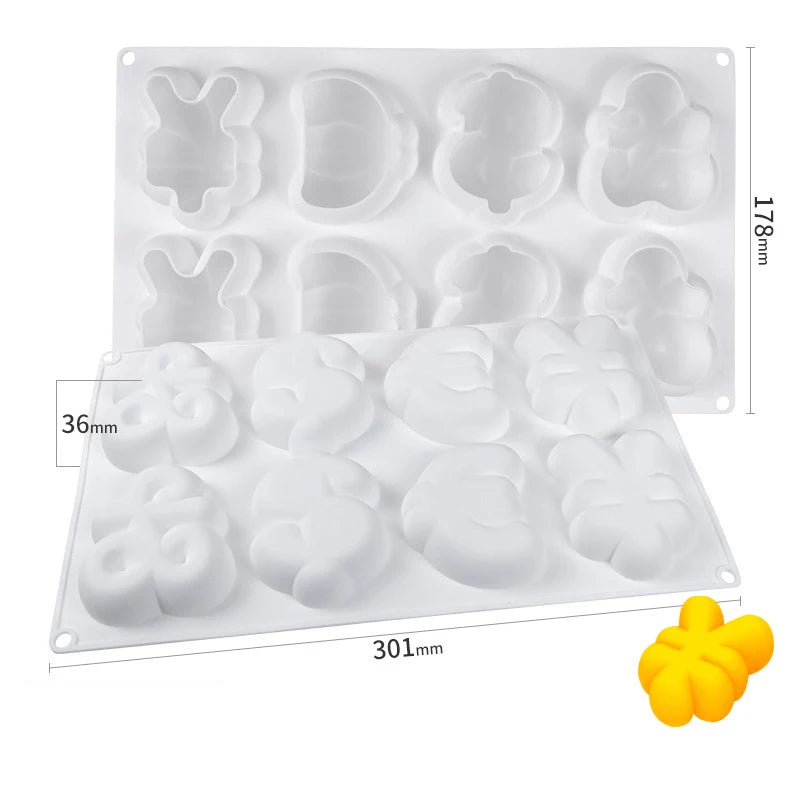 Cheese Shape Silicone Mould – Mousse, Chocolate and Cake Baking Decoration Tool