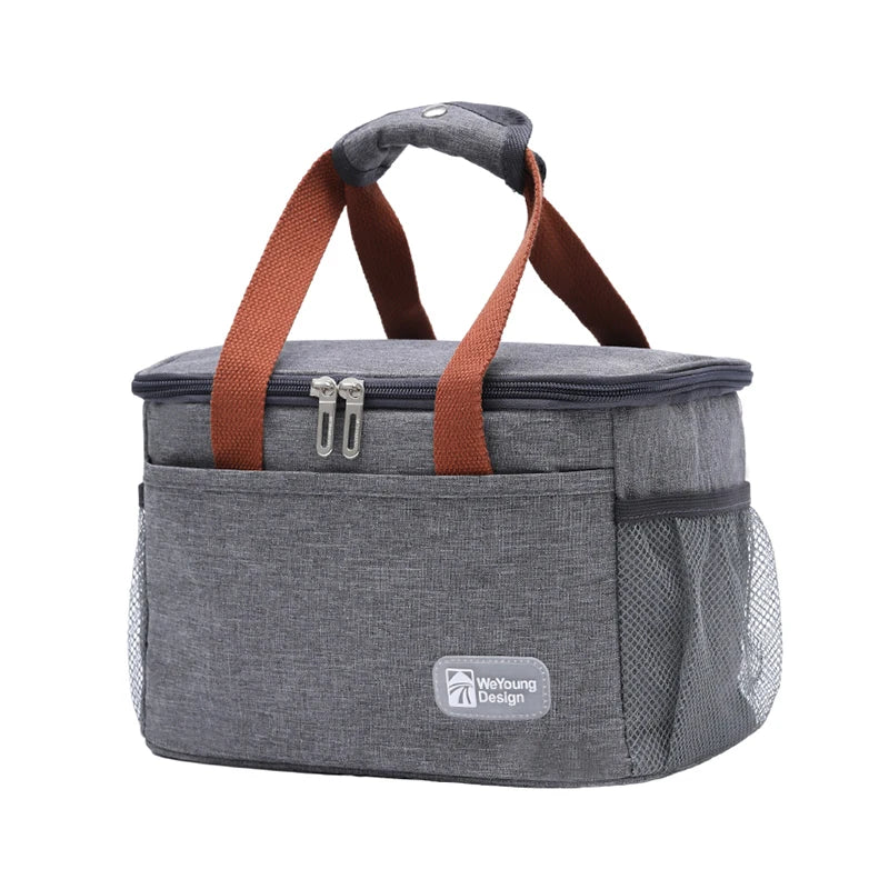 Large Capacity Thermal Insulated Lunch Bag – Portable Oxford Cloth Cooler Tote