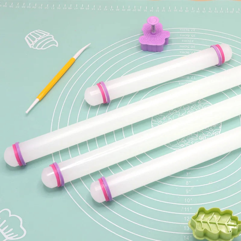 Non-Stick Plastic Rolling Pin – 23cm/33cm/45cm/50cm Sizes for Dough, Fondant & Pastry