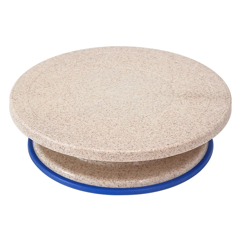 Macaron Rotating Cake Turntable – 11" Revolving Stand for Cake Decorating and Baking