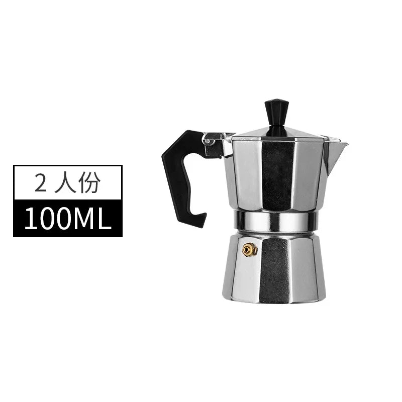600ml Moka Coffee Pot – Italian-Style Aluminium Espresso Maker for Stove-Top Brewing