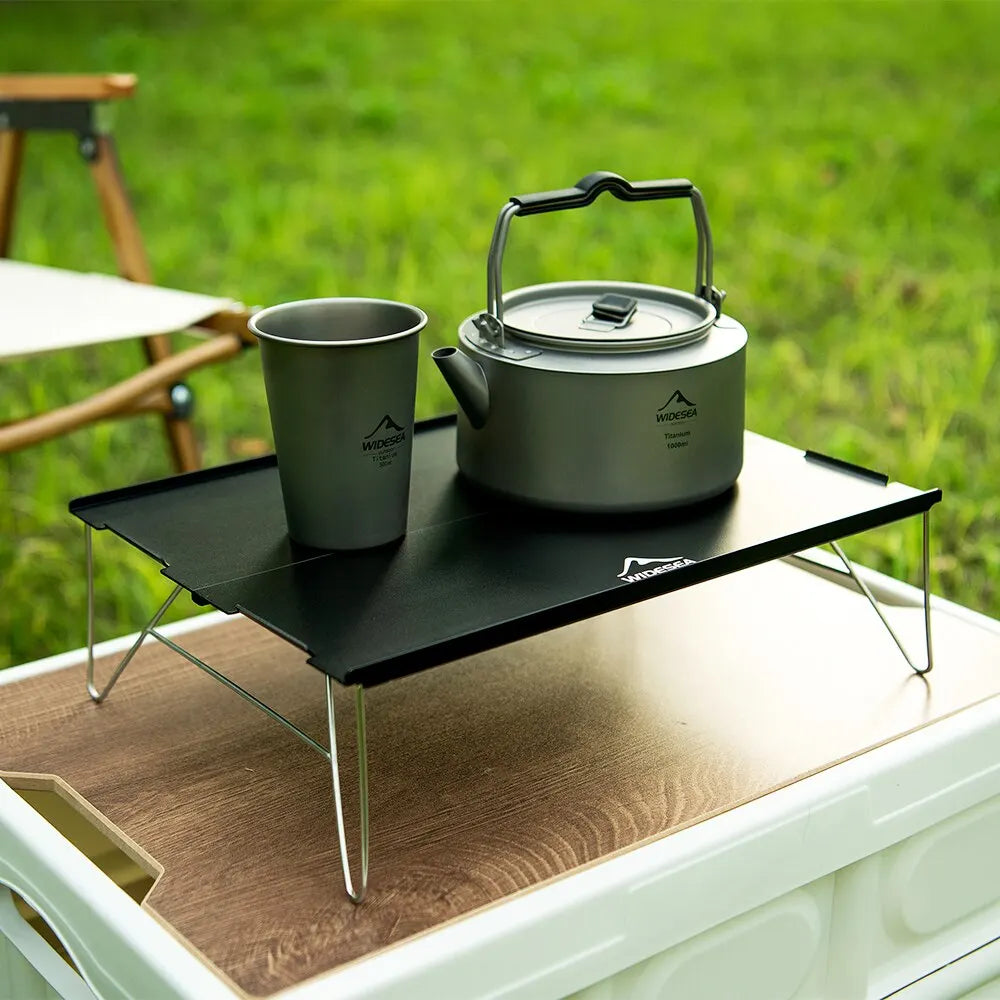 Widesea Foldable Camping Table – Ultralight Aluminium Desk for Outdoor, Hiking, and Picnic Use