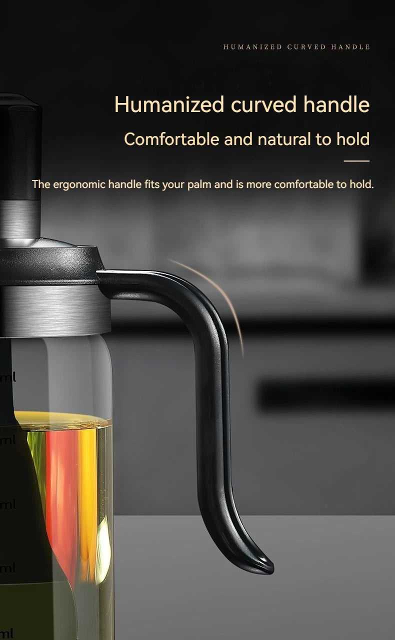 Silicone Oil Brush with Glass Bottle – High Temp Resistant, Non-Shedding, for Kitchen & BBQ