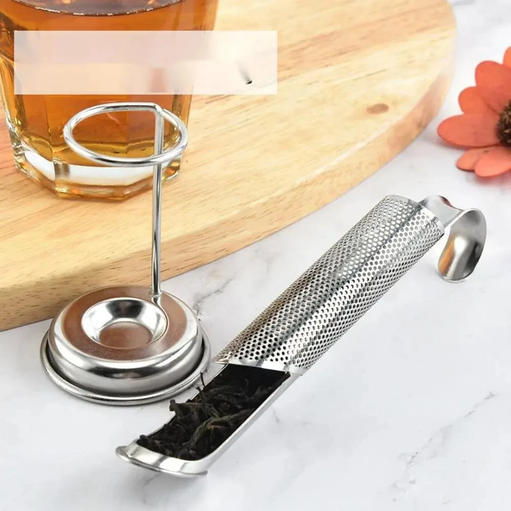 Stainless Steel Tea Strainer with Hanging Handle – Fine Mesh Tea Filter for Loose Leaves