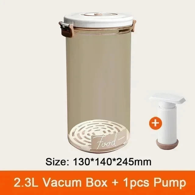 Food Vacuum Storage Box with Pump – Airtight Large Capacity Kitchen Container