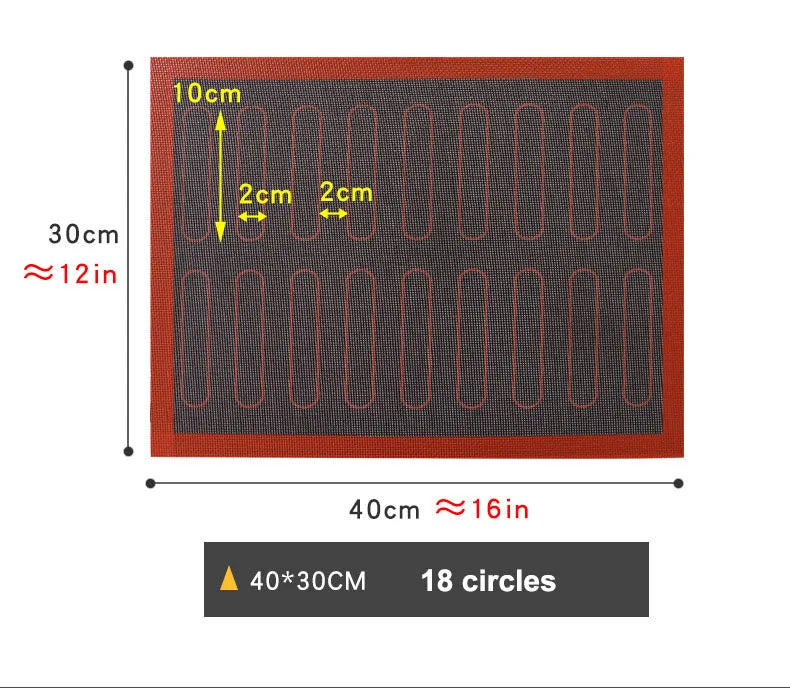Perforated Silicone Baking Mat – Non-Stick Oven Liner for Macarons, Cookies & Bread