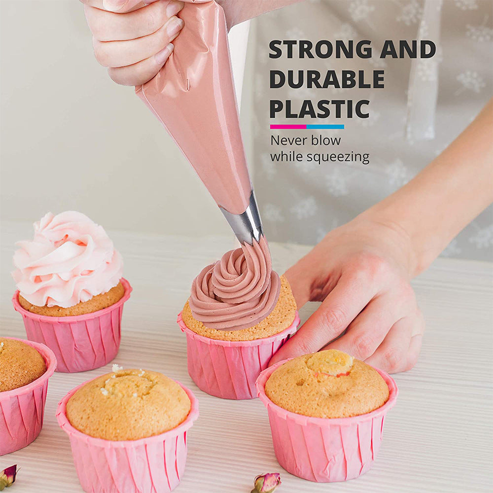 100pc Disposable Piping Bags – Icing & Cream Bags for Cake and Pastry Decorating