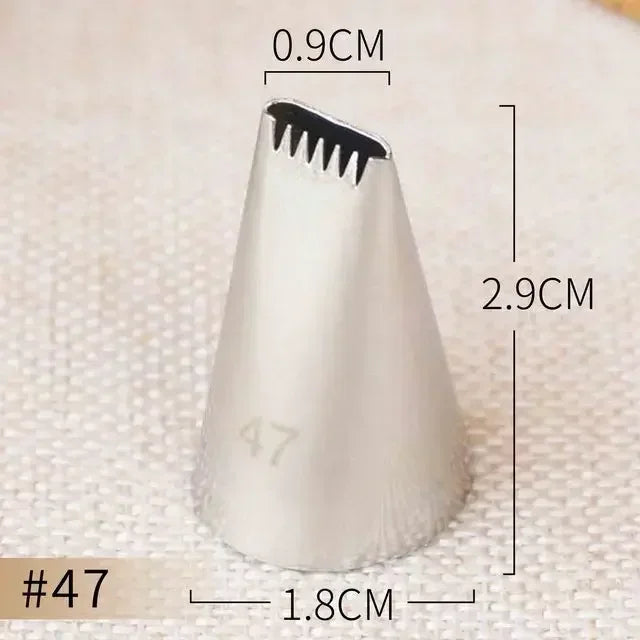 Basket Weave Icing Nozzles – Stainless Steel Piping Tips for Cake & Cupcake Decorating