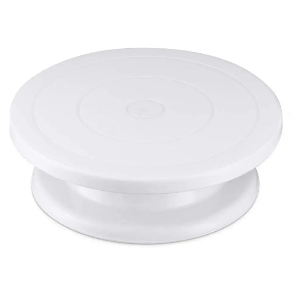 Plastic Cake Turntable with Non-Slip Edge – Laminating and Decorating Table for Baking
