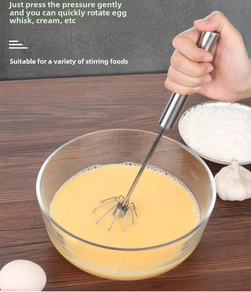 Multi-Function Stainless Steel Egg Whisk – Whisk, Mix & Decorate with Ease