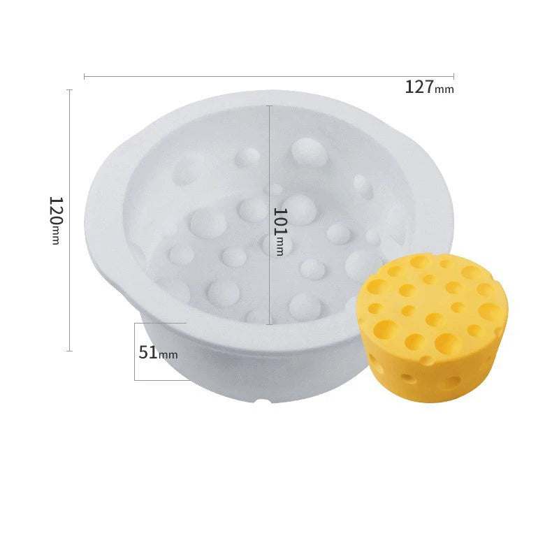 Cheese Shape Silicone Mould – Mousse, Chocolate and Cake Baking Decoration Tool