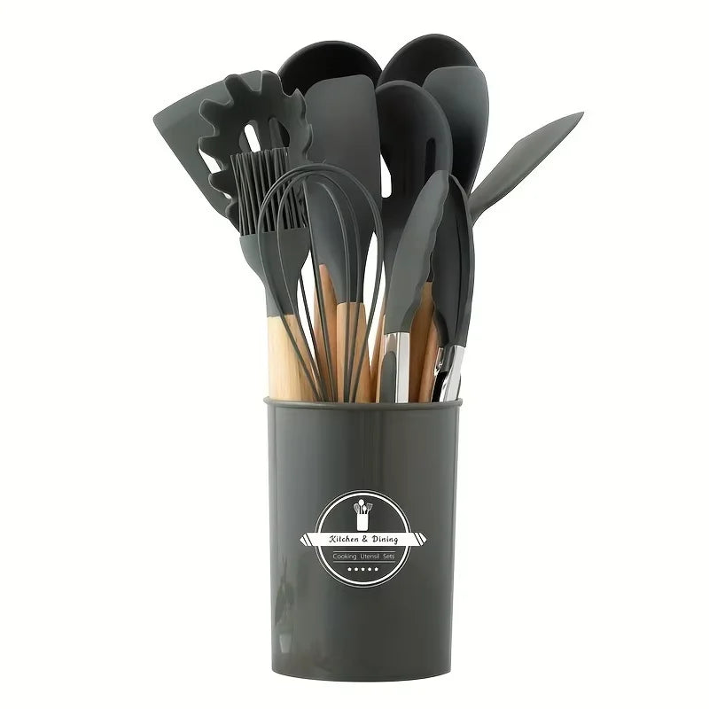 12Pcs Silicone Cooking Utensils Set