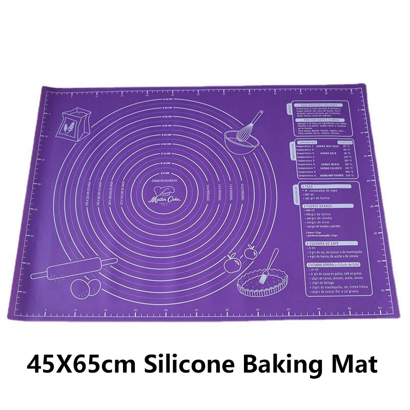 Non-Stick Silicone Baking & Kneading Mat – Reusable Pastry Mat with Measurement Guide