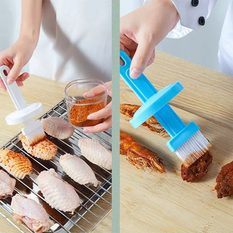 Silicone Oil Brush with Portable Bottle – High Temperature Resistant Baking and BBQ Tool