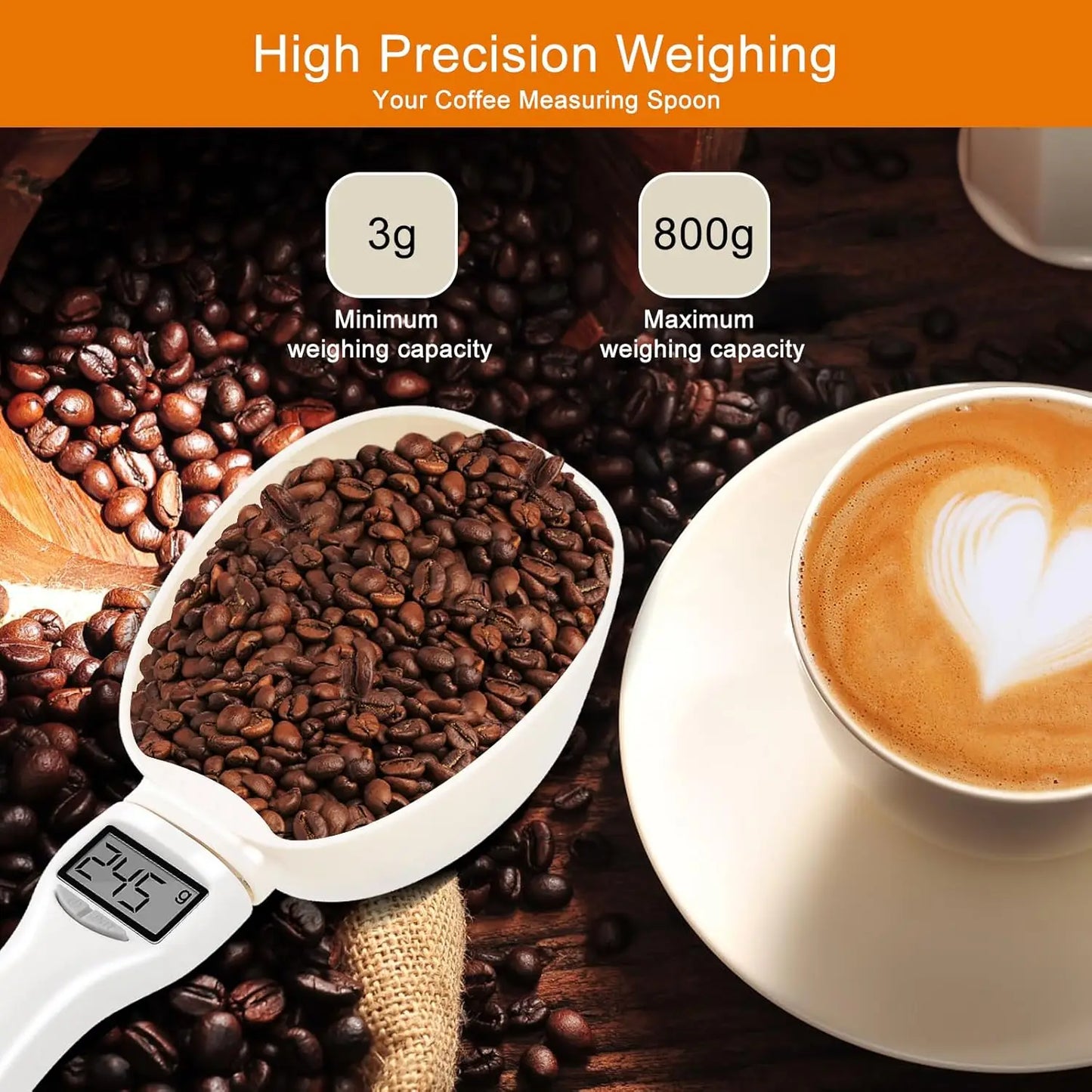 Digital Food Scale with LCD Display – Precision Measuring Spoon