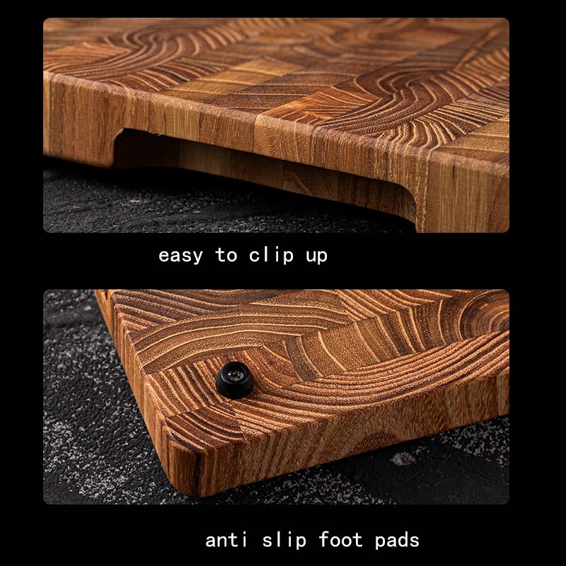Large Teak Wood Cutting Board – Durable 1" Thick Chopping Board for Everyday Kitchen Use