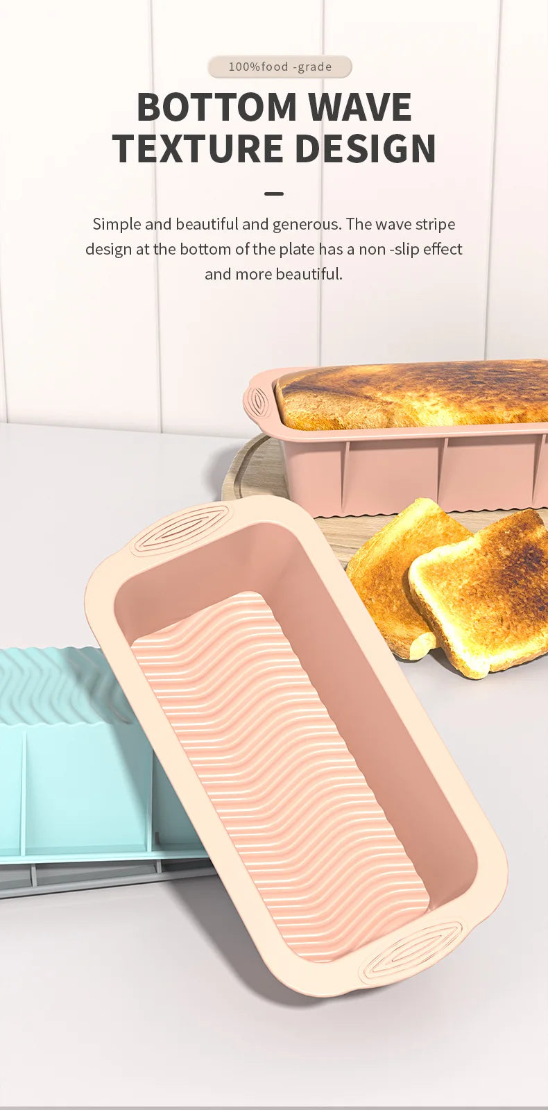 Non-Stick Silicone Cake Mould – Versatile Baking Pan for Cakes or Breads