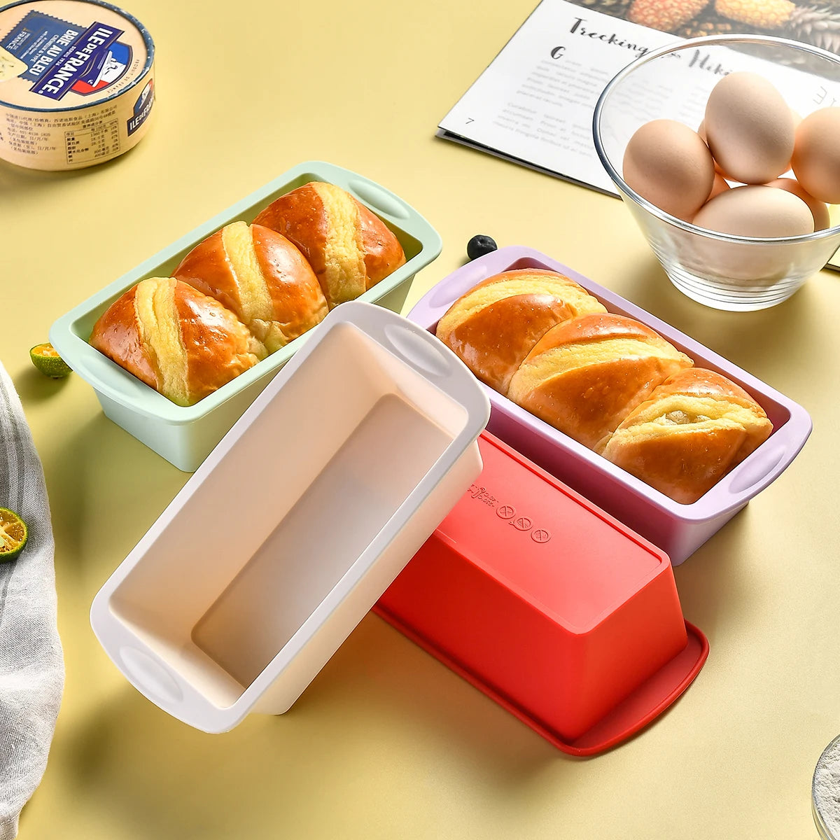 Rectangular Silicone Bread Mould – Non-Stick Loaf Tin for Baking Bread & Cakes