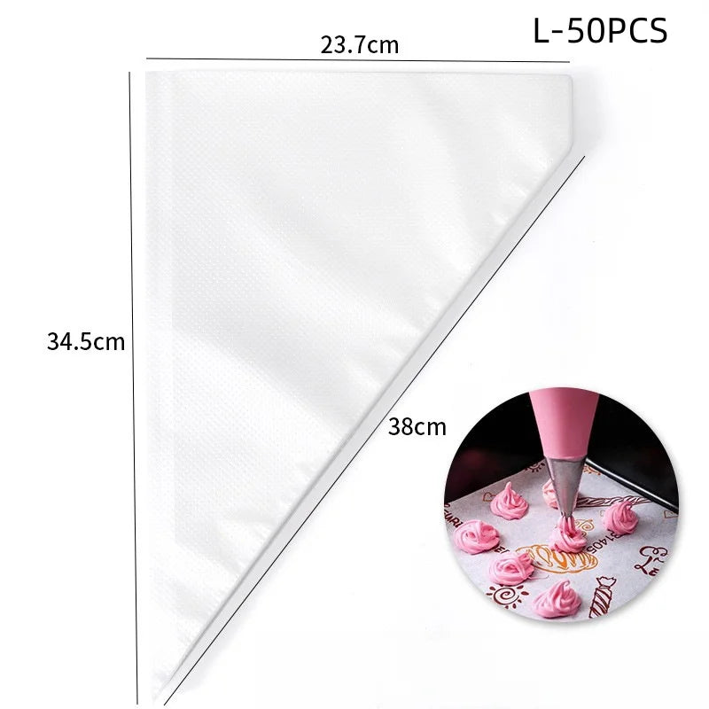 20-100pc Disposable Piping Bags – Icing & Cream Bags for Cake and Pastry Decorating 2
