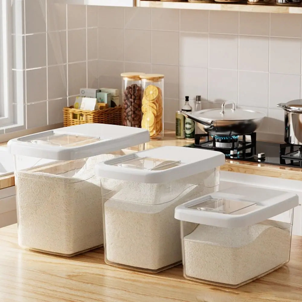 Creative Airtight Rice Storage Container – Moisture-Proof Cereal & Grain Box