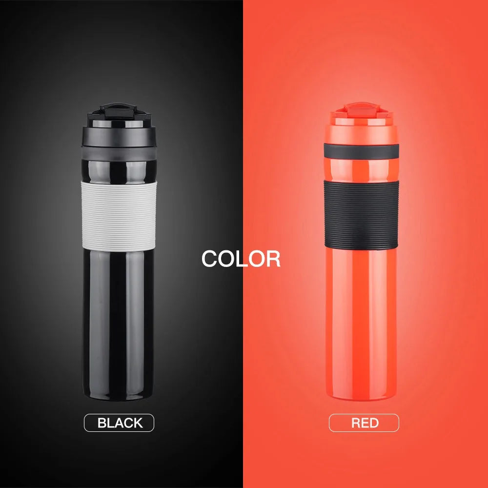 350ml Portable French Press Coffee Pot – Travel Mug with Filter for Car, Office & Camping