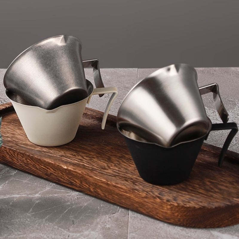 100ml Stainless Steel Espresso Extraction Cup – Coffee Cup with Scale for Home or Café Use