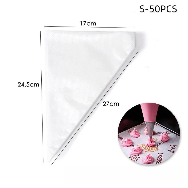 20-100pc Disposable Piping Bags – Icing & Cream Bags for Cake and Pastry Decorating 2