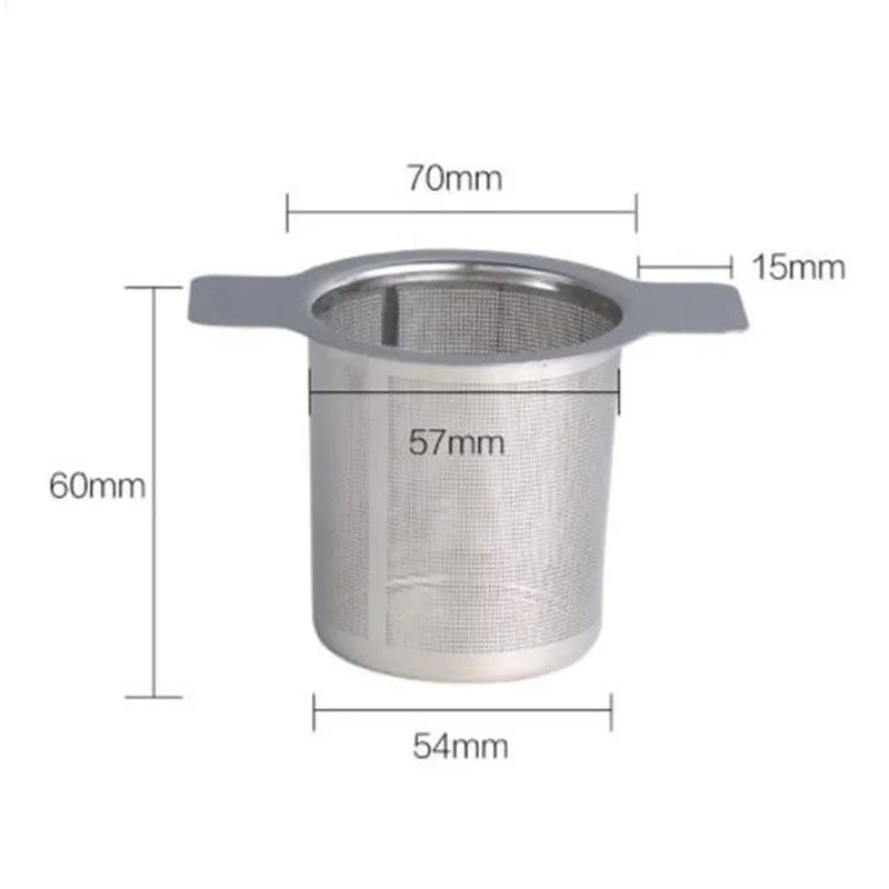 Stainless Steel Reusable Mesh Tea Infuser Strainer – Fine Filter for Tea and Coffee