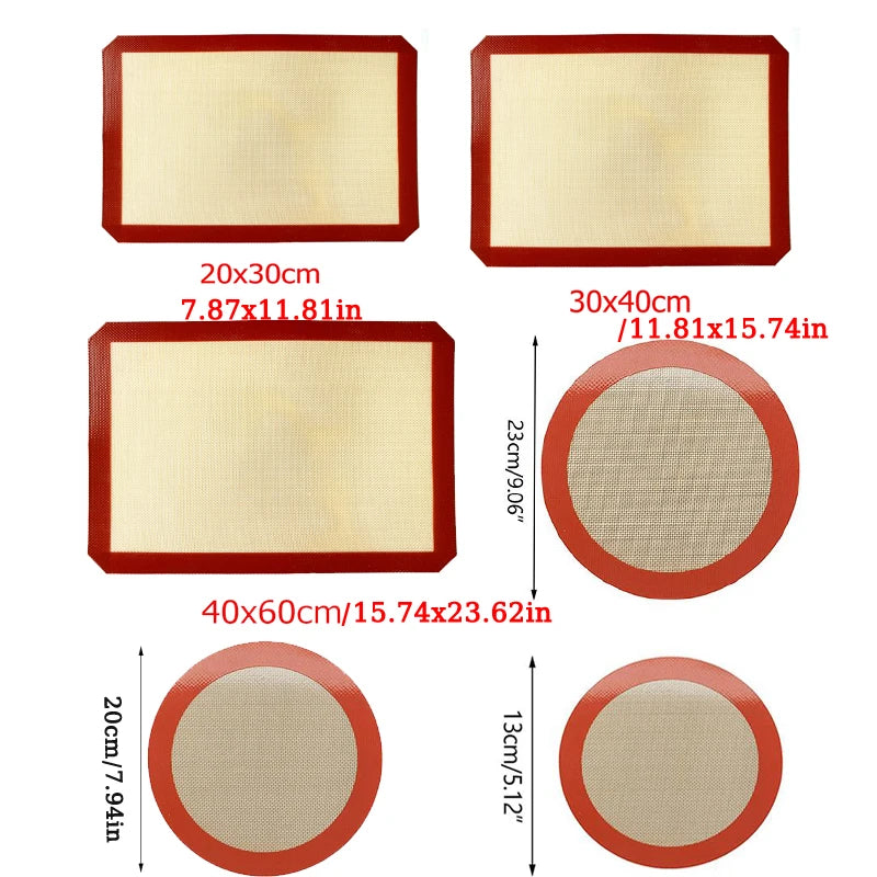 Non-Stick Silicone Baking Mat – Heat-Resistant Oven & Air Fryer Liner for Pastry & Bread