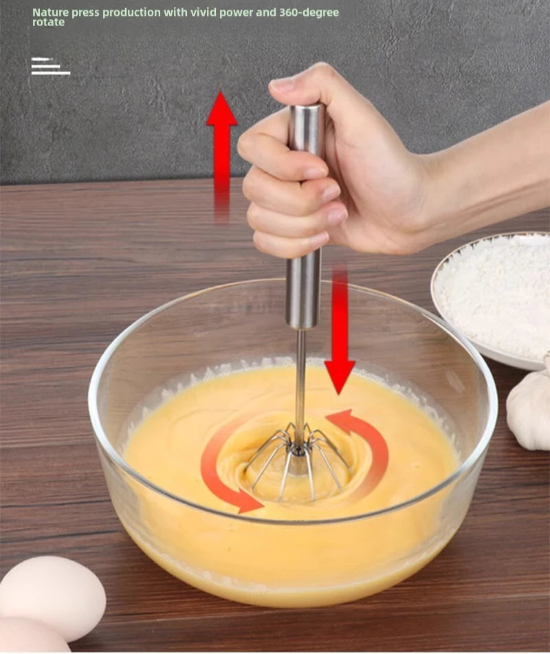 Multi-Function Stainless Steel Egg Whisk – Whisk, Mix & Decorate with Ease