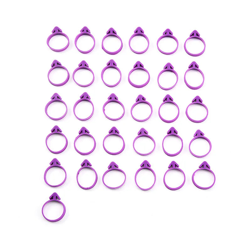 10pc Silicone Icing Bag Ties – Reusable No-Leak Piping Bag Clips for Cake Decorating