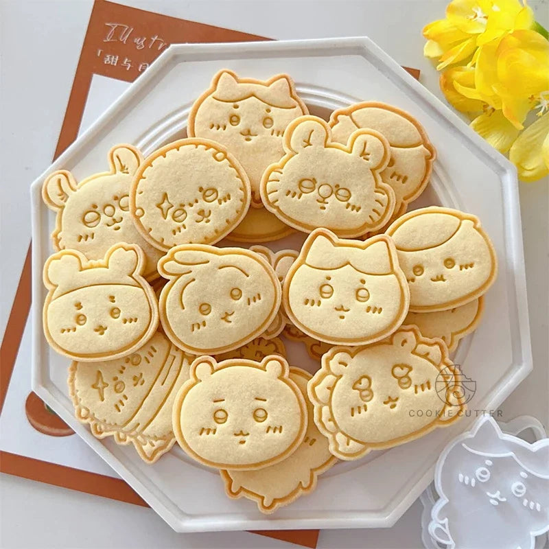 3pcs Animals Cookie Plunger Cutters